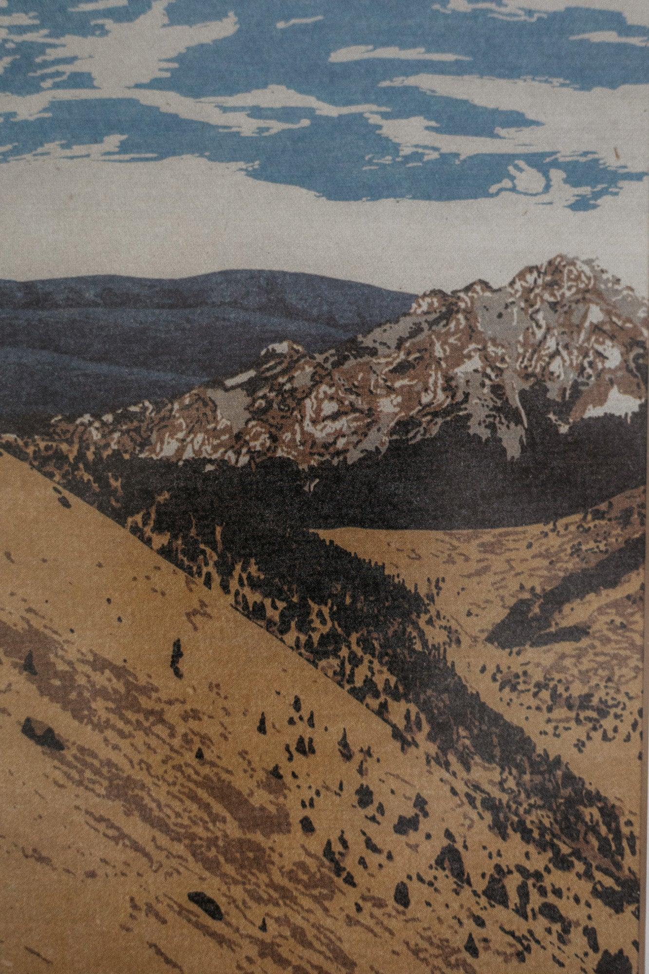 Poustr: Poludňový Grúň, Malá Fatra, Veľký Rozsutec, poctivý slovenský plagát