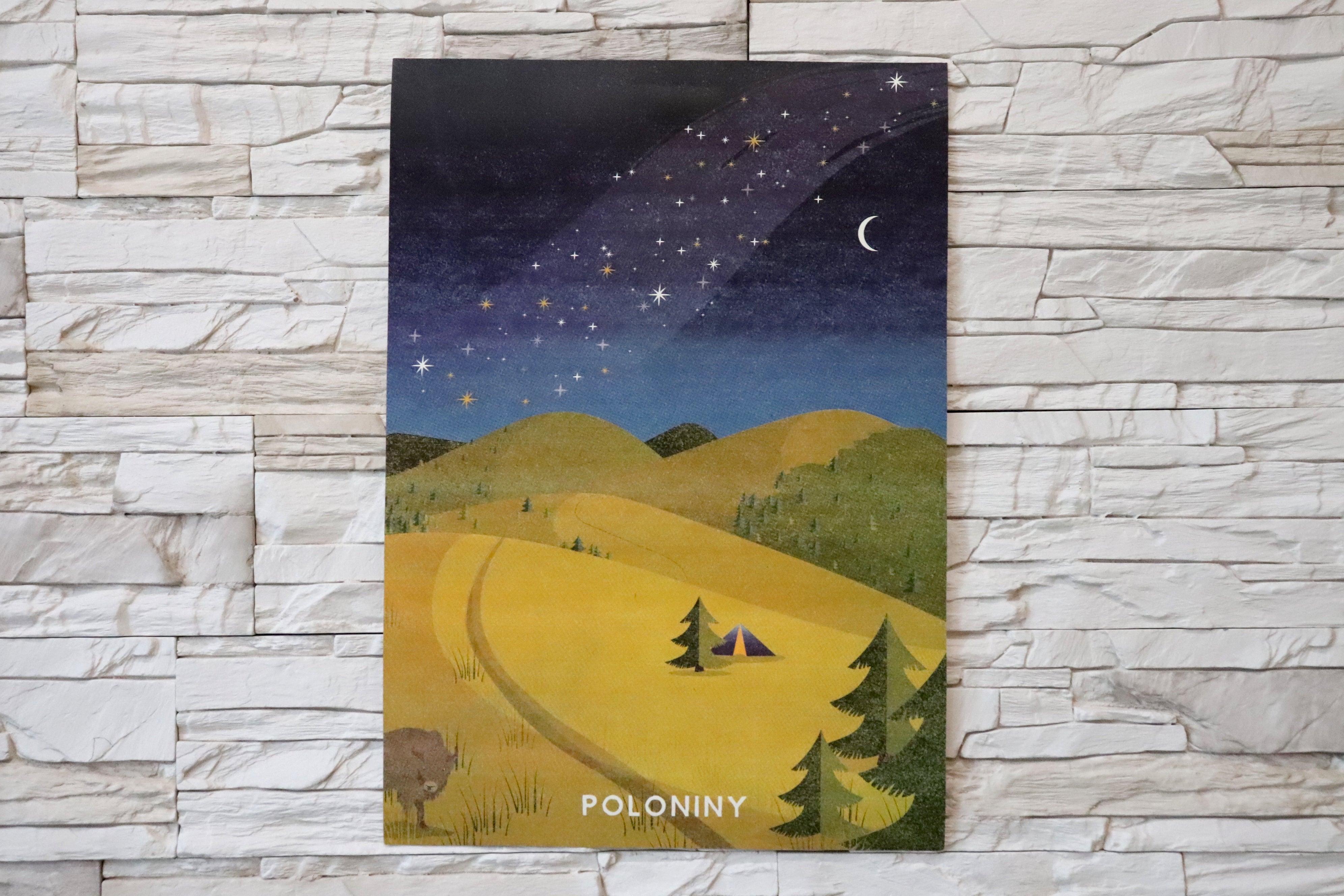 Poustr: Poloniny, Michaela Ahonen, poctivý slovenský plagát